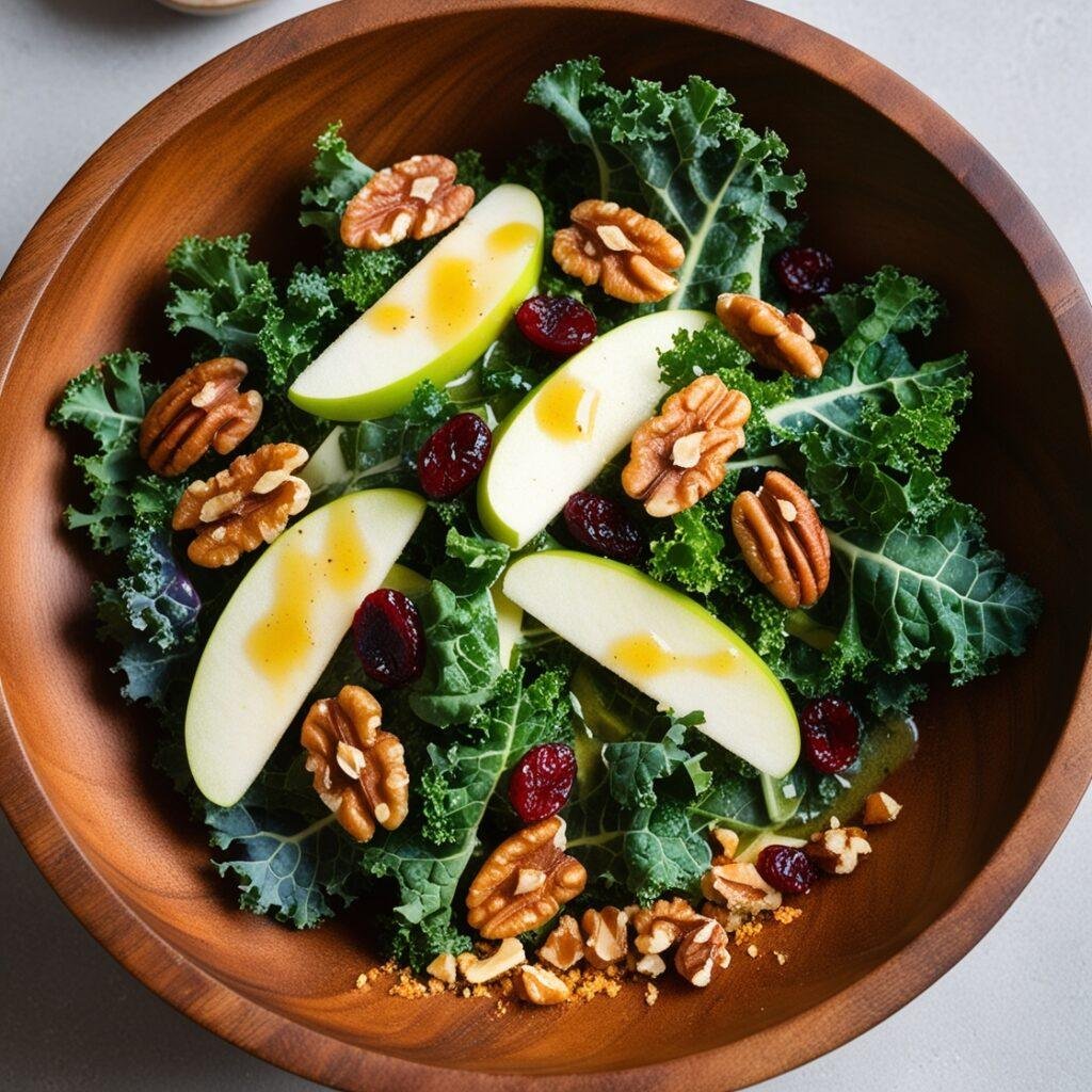 Fiber-Rich Salad Kale and Apple