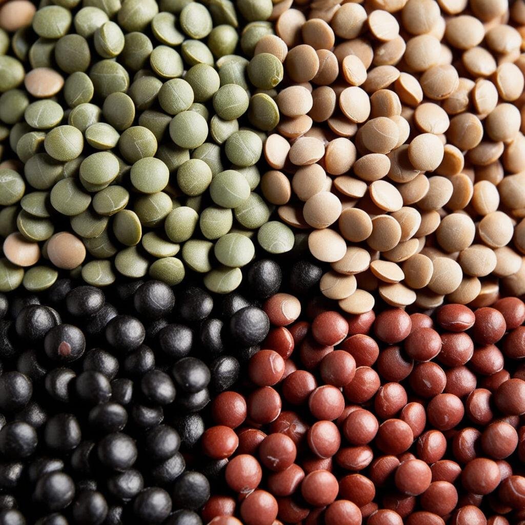 Bowl of cooked lentils, showcasing their high fiber and protein content for digestive and heart health.